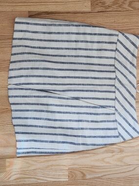 J.Crew Cream Skirt with Navy